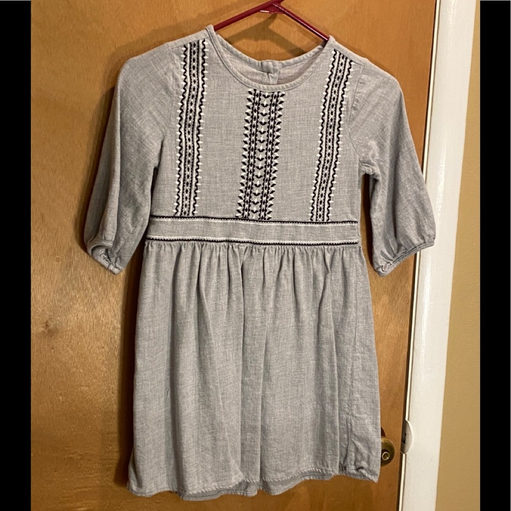 Gray girls dress size 10 fits 8-10 crazy 8